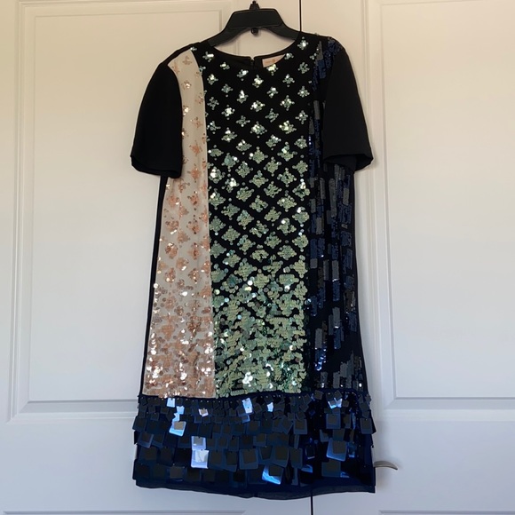 NWT Tory Burch Color block Sequin Dress - Picture 1 of 7
